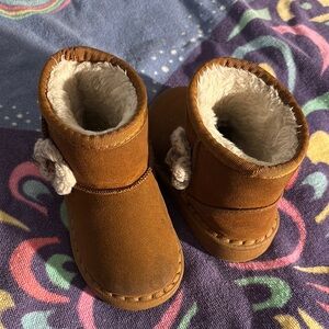 Cozy Brown Kids Boots